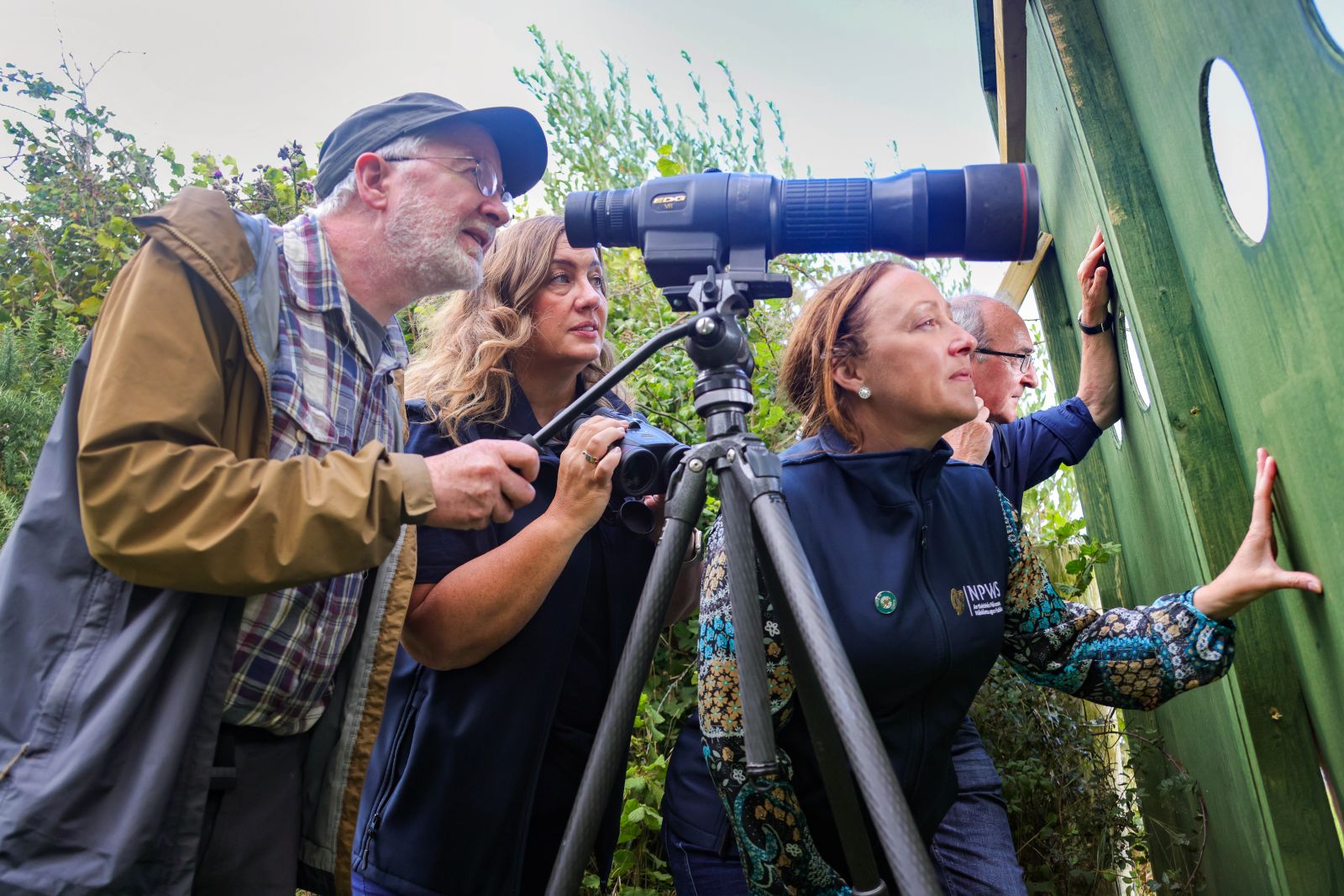 Minister Noonan and NPWS Colleagues during Osprey Release