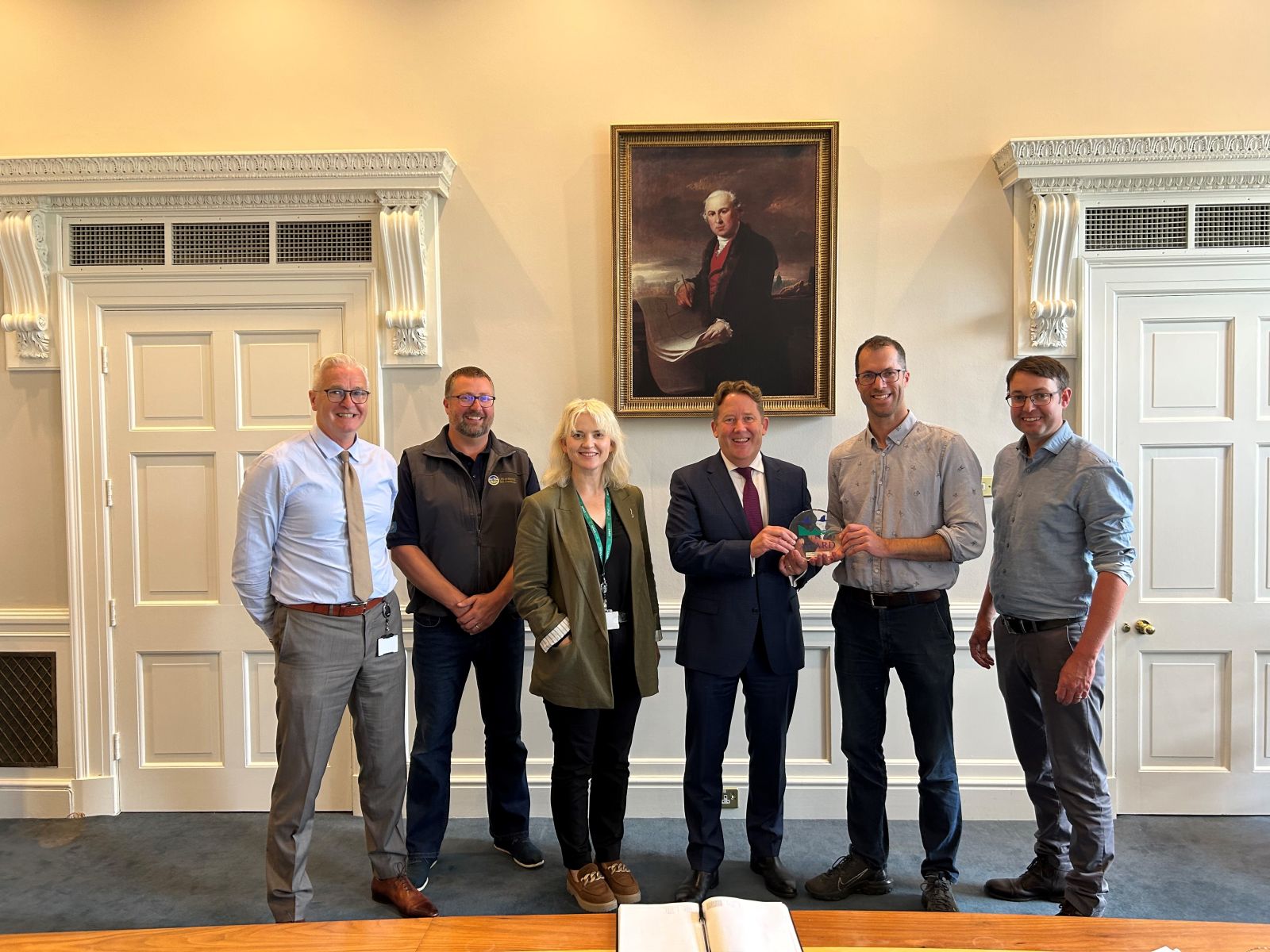 Minister O'Brien with LIFE Projects Team