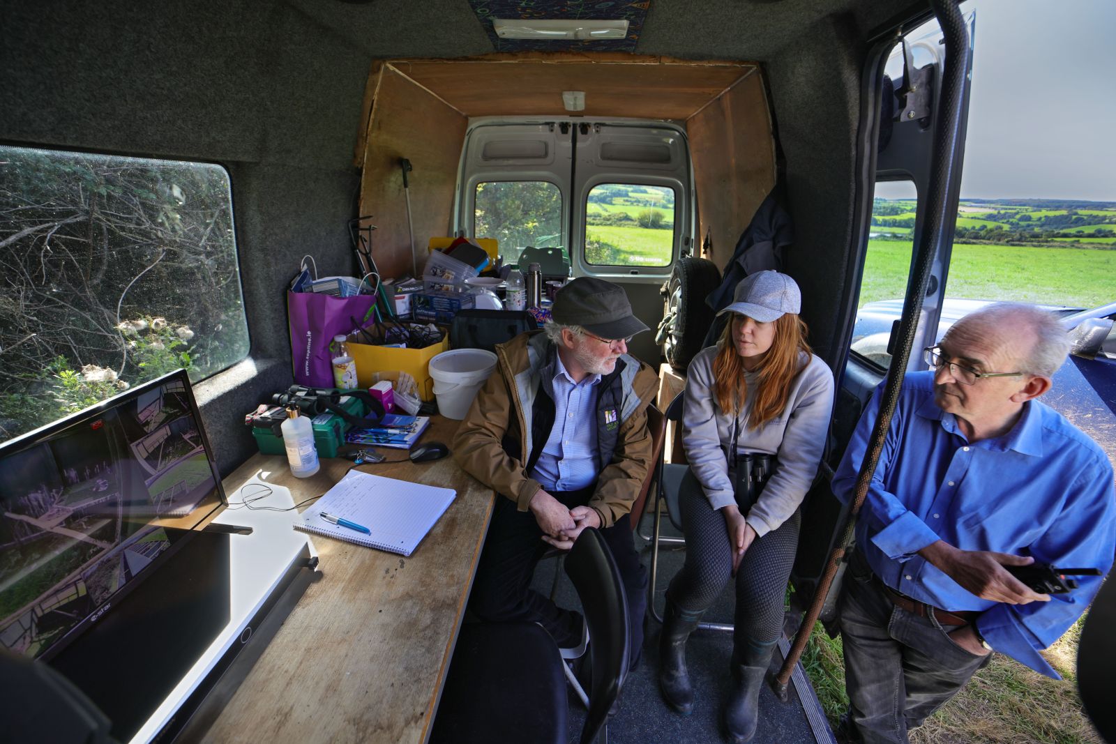Minister Noonan in van pending Osprey Release