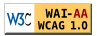Level Double-A conformance icon, W3C-WAI Web Content Accessibility Guidelines 1.0 w3caa