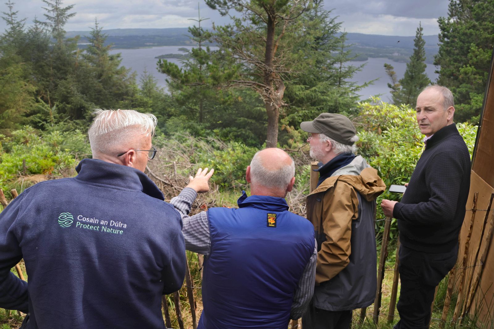 Niall O'Donnchu, Eamonn Meskell, Minister Noonan and Niall O'Donnchu, Tánaiste Micheál Martin